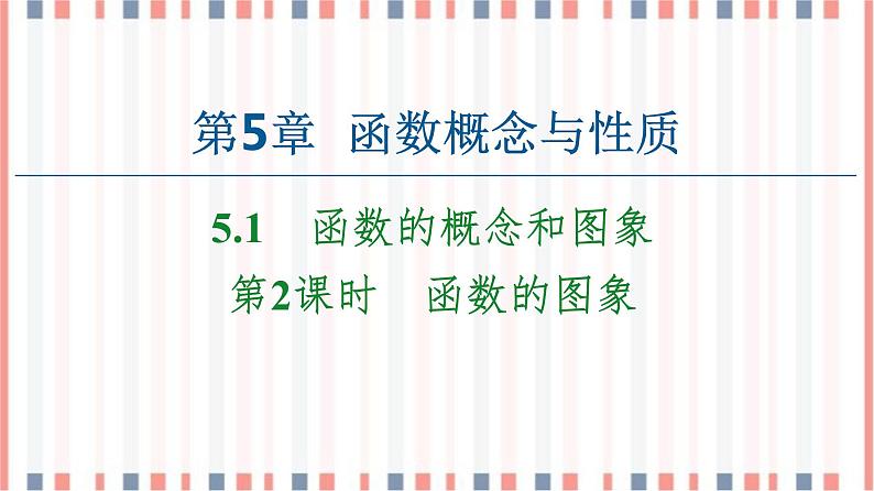 （新）苏教版高中数学必修第一册课件：第5章 5.1 第2课时　函数的图象01