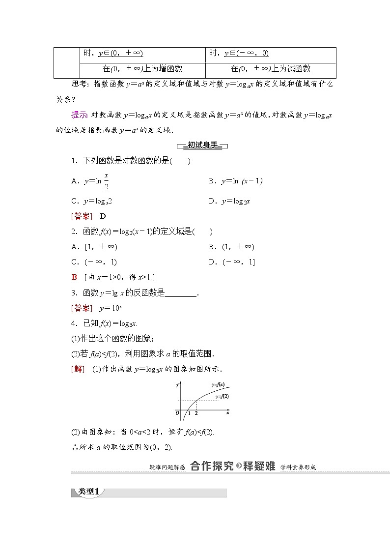 （新）北师大版数学必修第一册教学讲义：第4章 §3 第1课时　对数函数的概念、图象和性质02