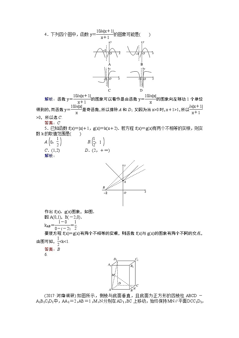 课时作业(十) 函数的图象 练习02