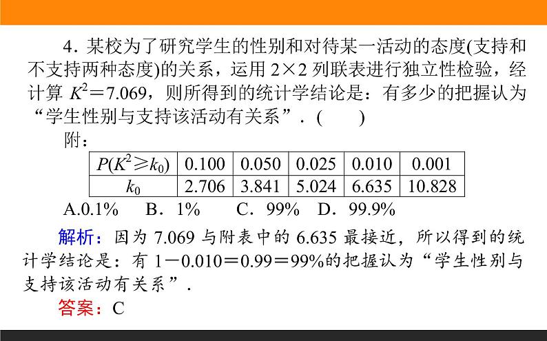 9.4 变量间的相关关系与统计案例 PPT课件07