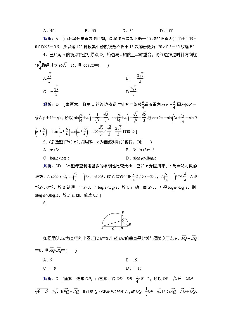 2020届高考数学二轮教师用书：下篇指导六手热心稳·实战演练02