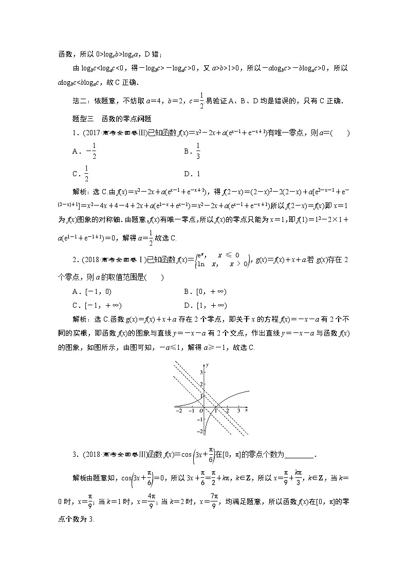 2020新课标高考数学二轮讲义：第二部分专题六第2讲　基本初等函数、函数与方程02