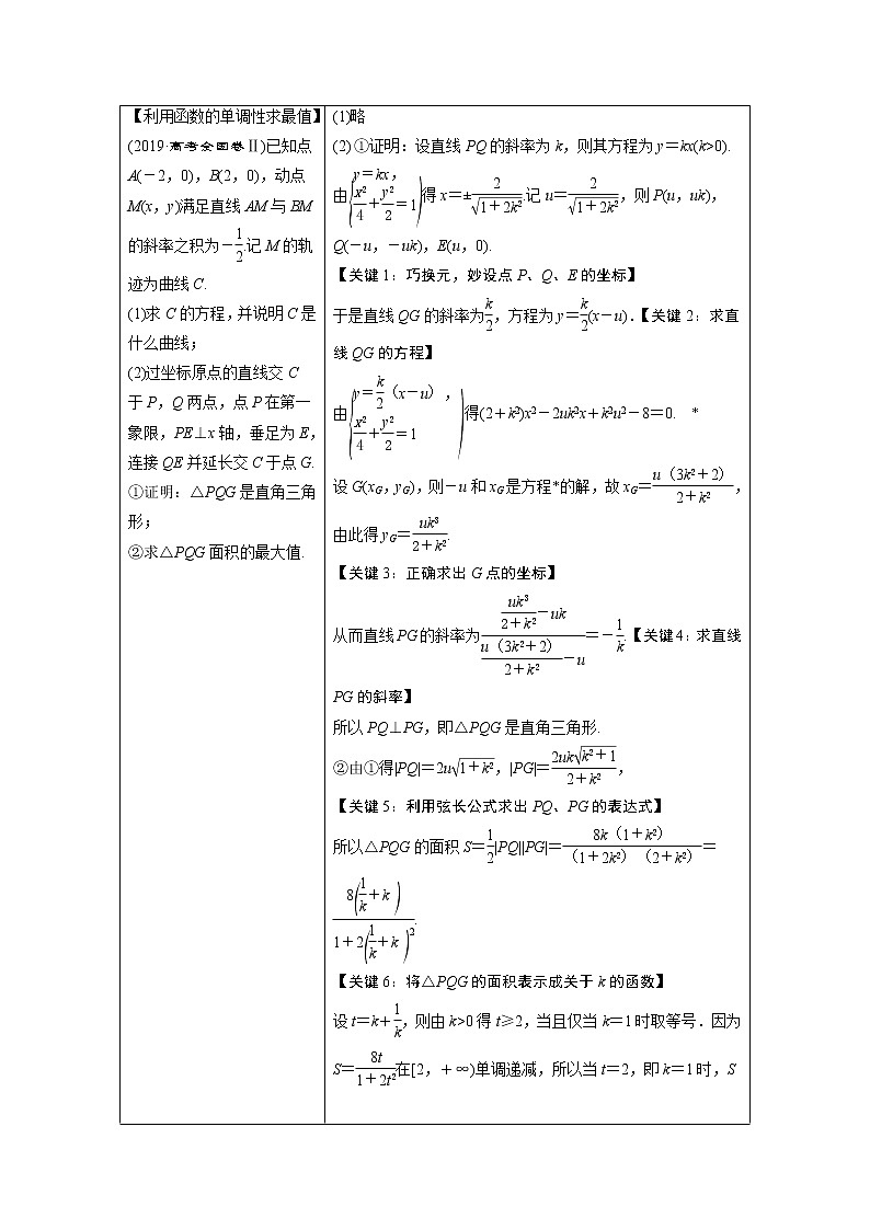 2020新课标高考数学二轮讲义：第二部分专题五第3讲　圆锥曲线中的最值、范围、证明问题02