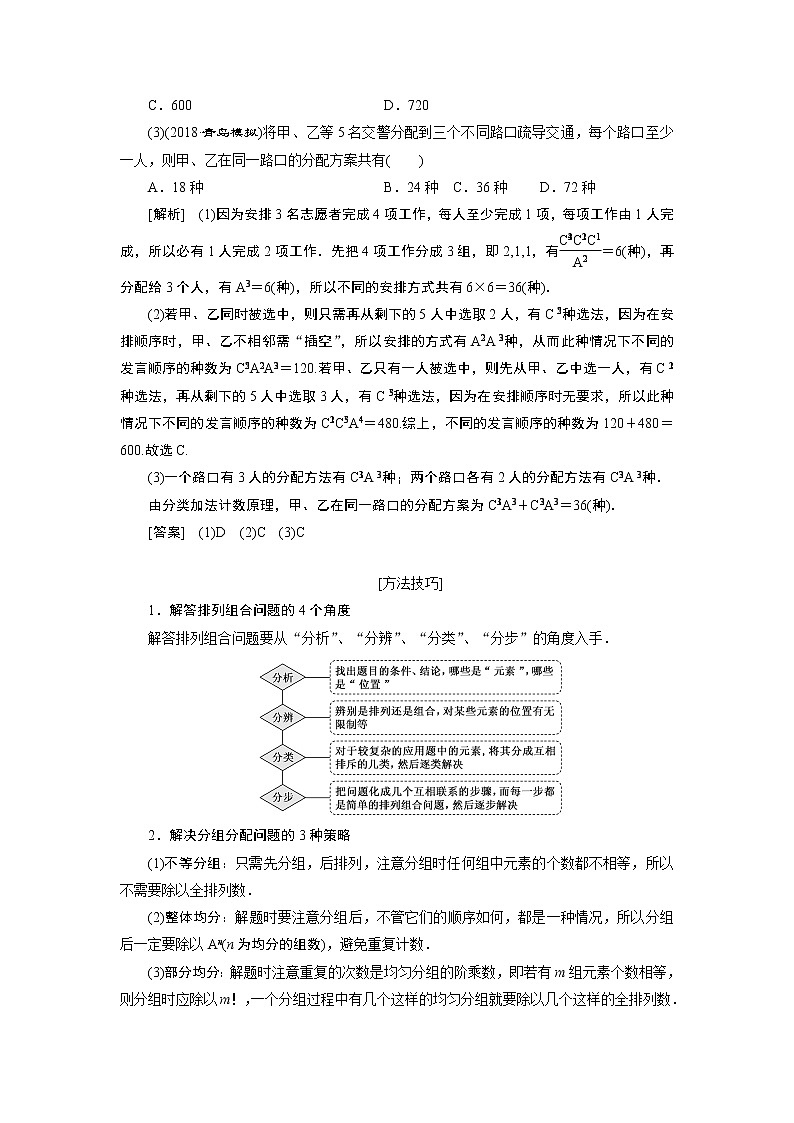 2019版数学（理）二轮复习通用版讲义：专题四第一讲小题考法——排列、组合与二项式定理第2页