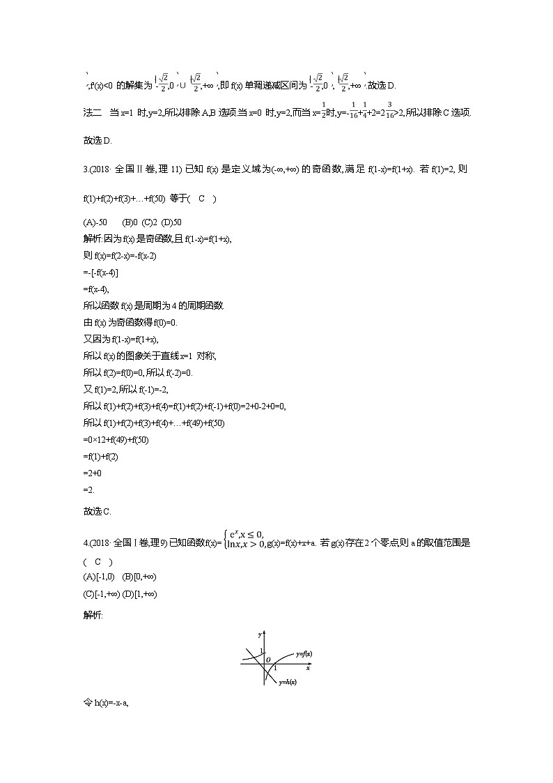 2019届高三理科数学二轮复习配套教案：第一篇专题二第1讲　函数图象与性质、函数与方程第2页