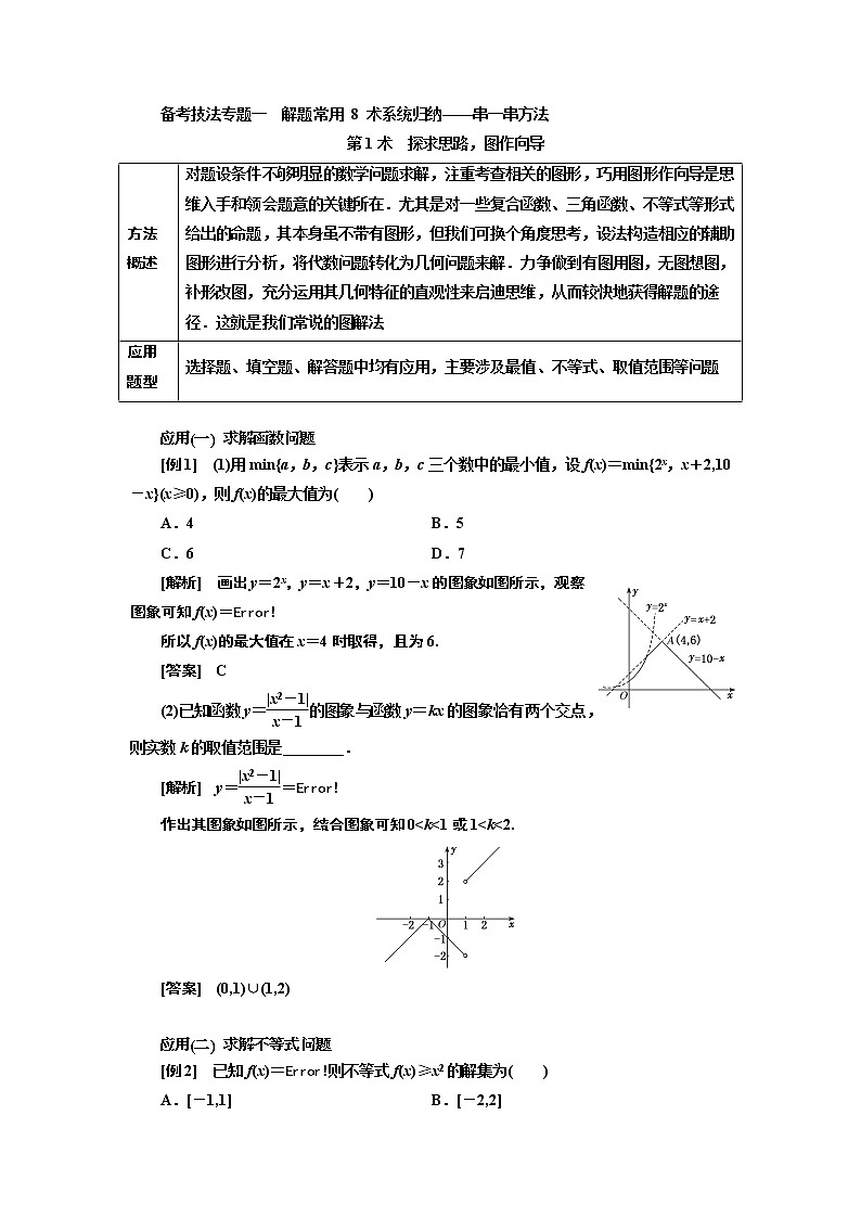 2019版二轮复习数学（理·普通生）通用版讲义：第二部分备考技法专题一解题常用8术系统归纳——串一串方法第2页