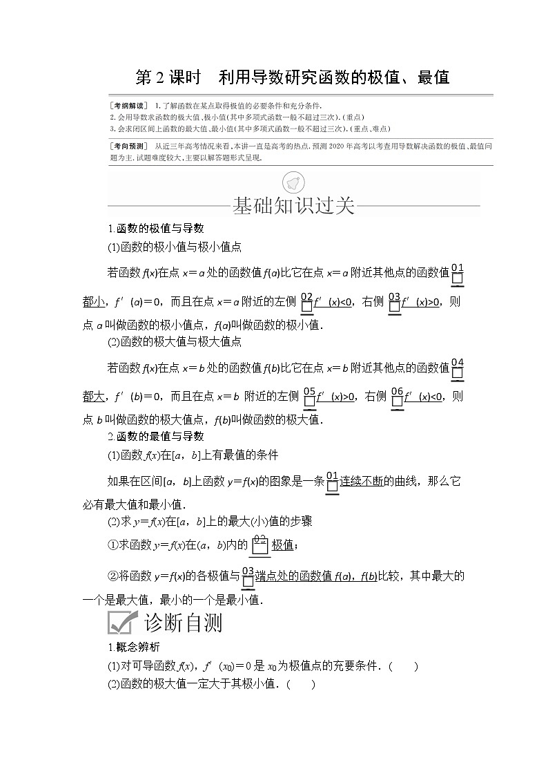 2020年高考数学理科一轮复习讲义：第2章函数、导数及其应用第11讲第2课时01