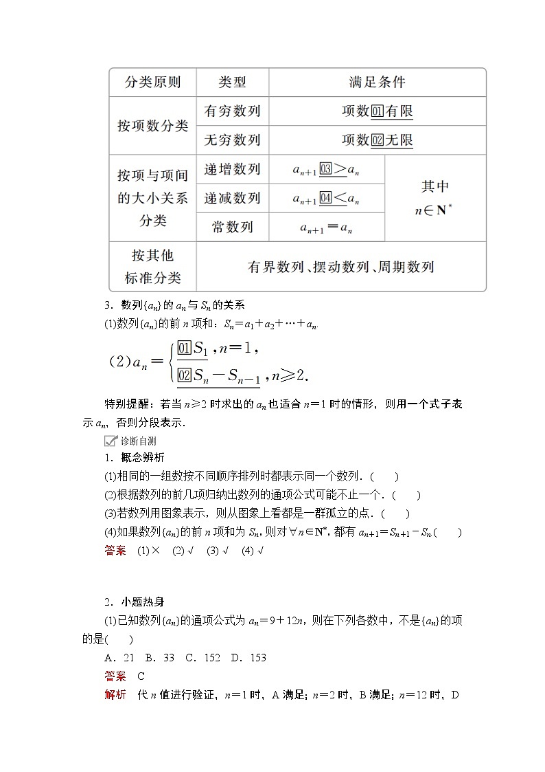 2020年高考数学理科一轮复习讲义：第5章数列第1讲02