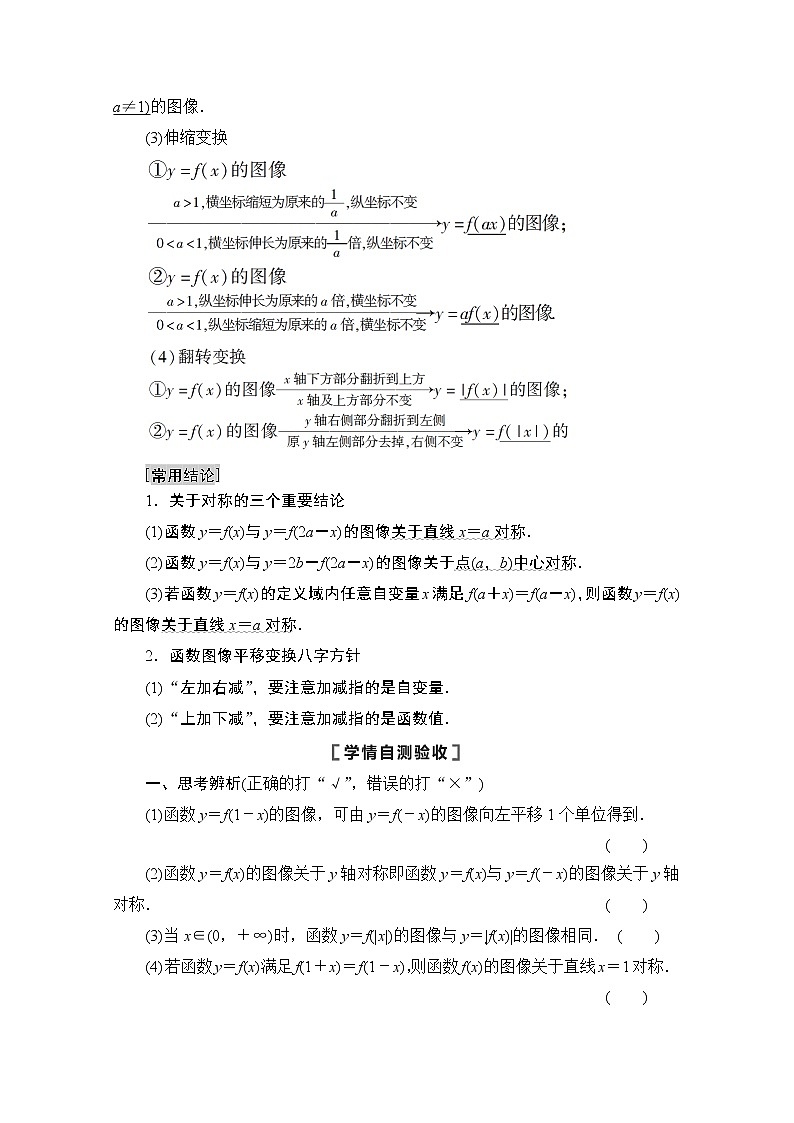 2021高三数学北师大版（文）一轮教师用书：第2章第8节　函数的图像02