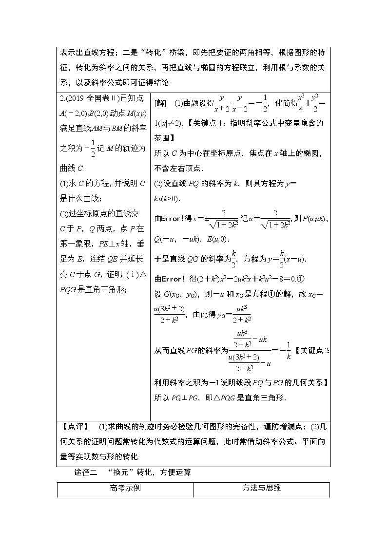 2021高三数学北师大版（理）一轮教师用书：第9章经典微课堂突破疑难系列2圆锥曲线第2页