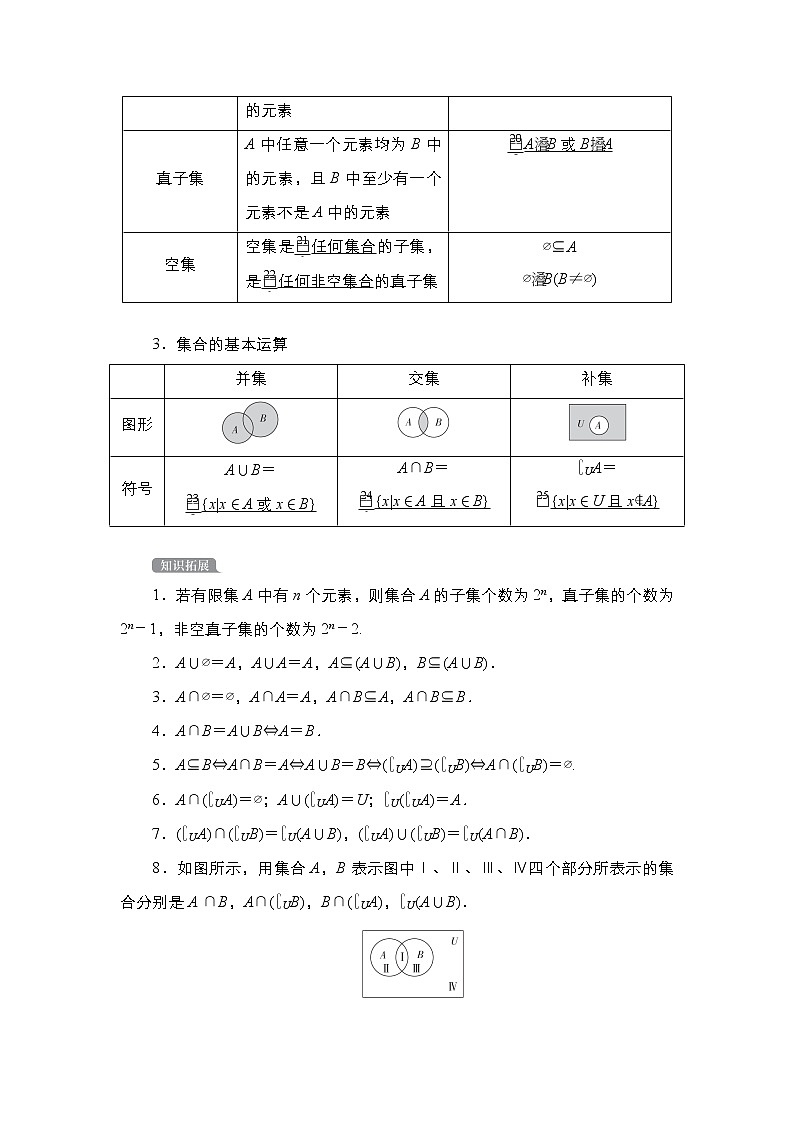 2021高三人教B版数学一轮（经典版）教师用书：第1章第1讲　集合及其运算02