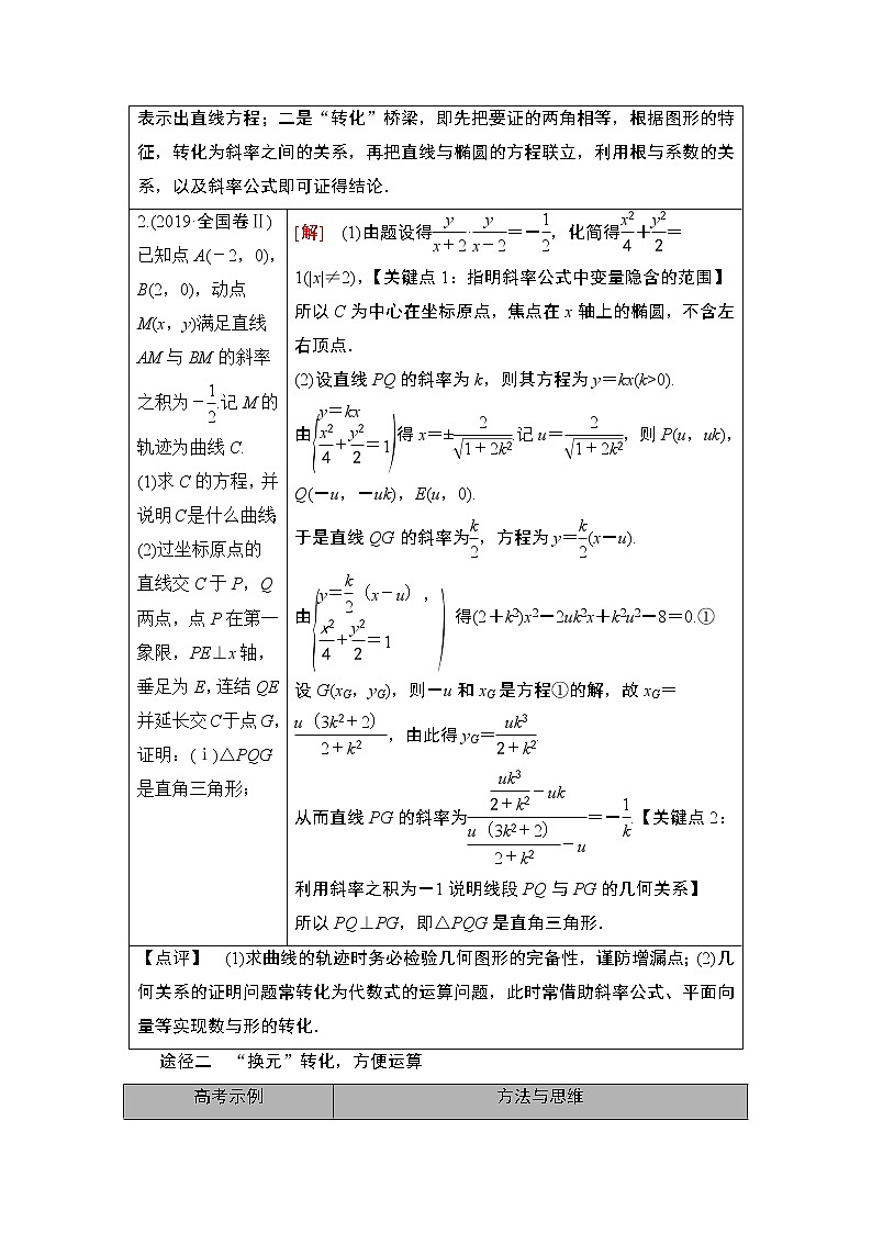 2021版新高考数学一轮教师用书：第8章【经典微课堂】——突破疑难系列2　圆锥曲线02