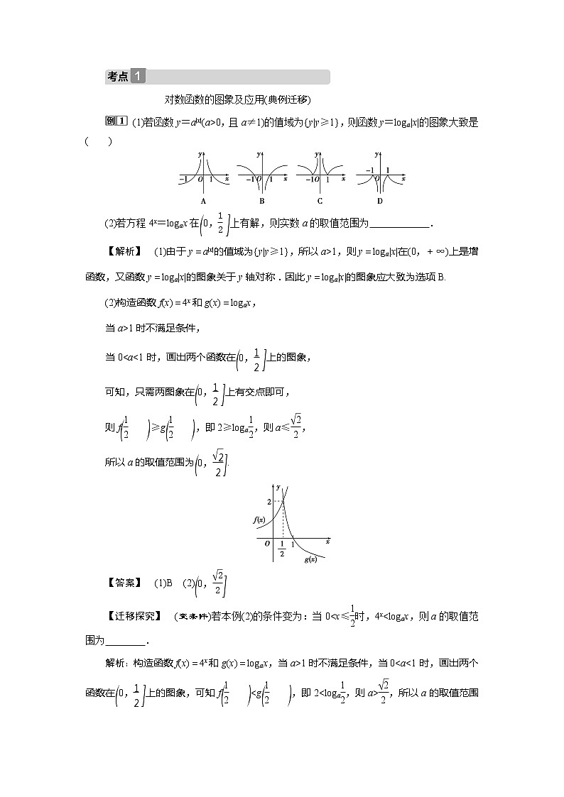 2021版高考文科数学（北师大版）一轮复习教师用书：第二章　第6讲　对数函数03