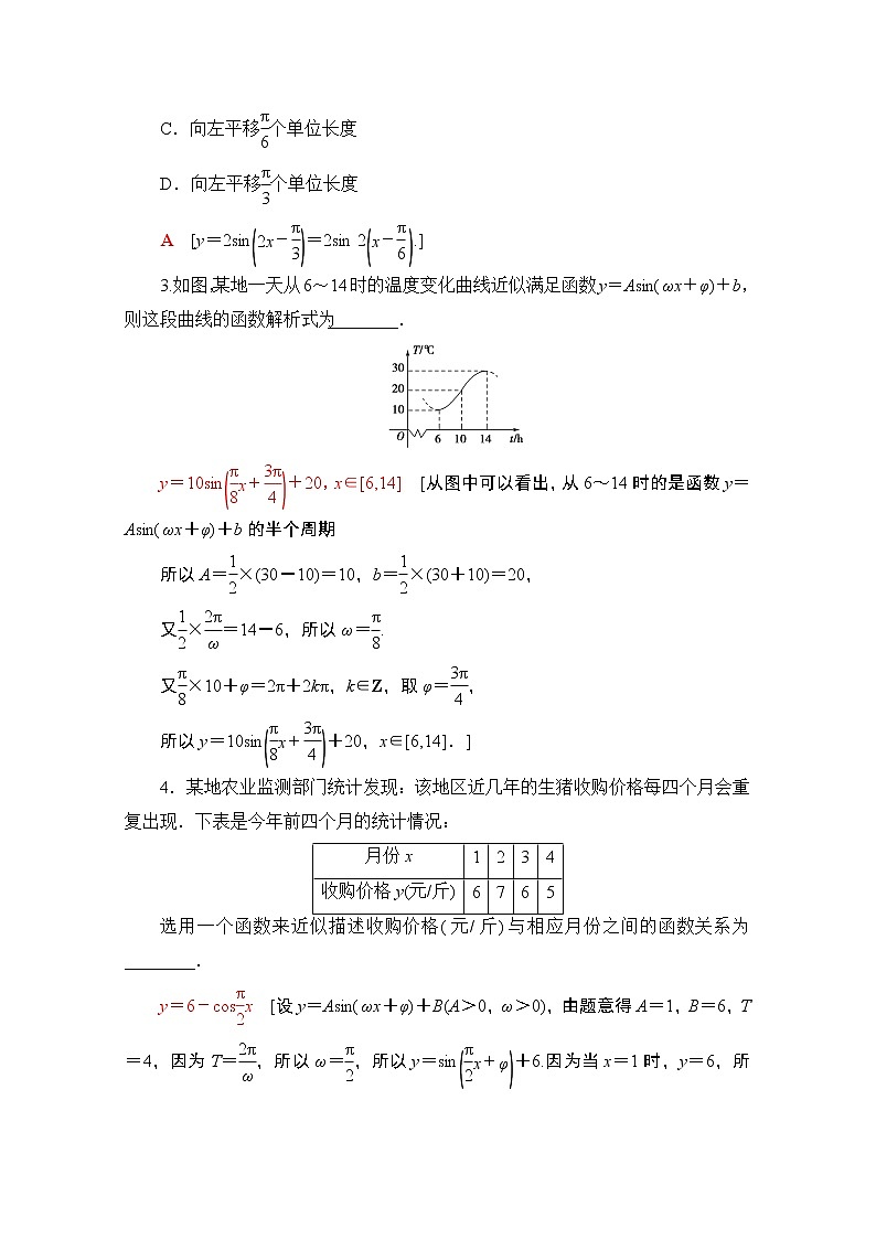 2021版高考数学苏教版一轮教师用书：4.5函数y＝Asin（ωx＋φ）的图象及三角函数模型的简单应用03