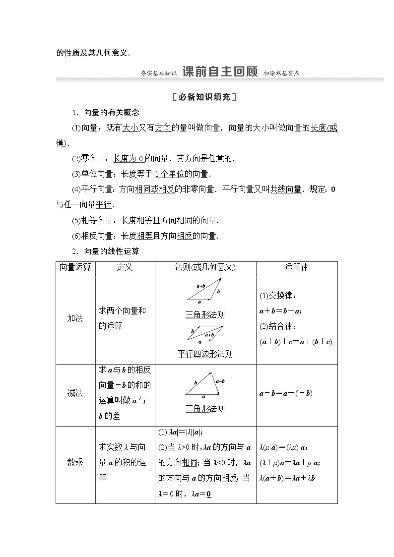 2021版高考数学苏教版一轮教师用书：5.1平面向量的概念及线性运算02