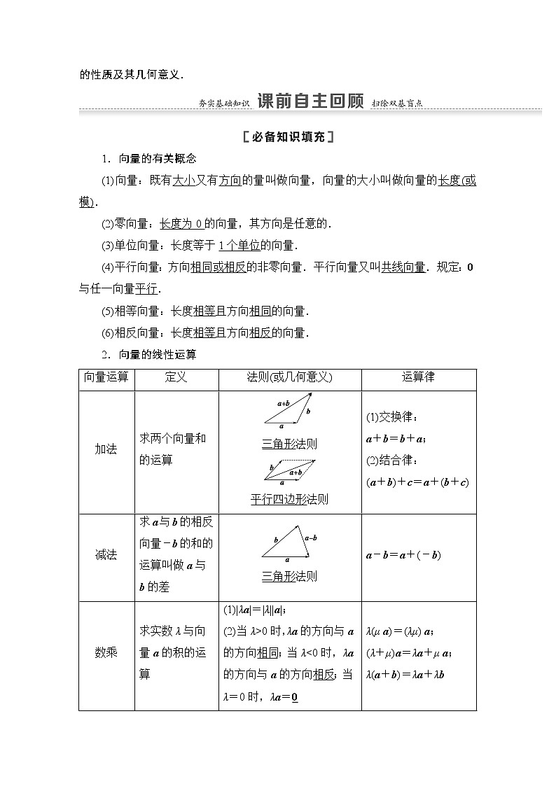 2021版高考数学苏教版一轮教师用书：5.1平面向量的概念及线性运算02