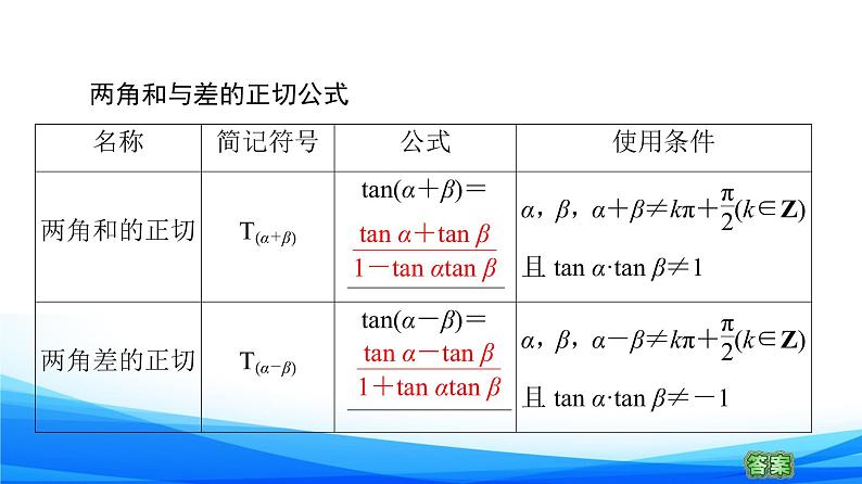 新人教A版数学必修第一册课件：第5章+5.5.1+第3课时　两角和与差的正切公式06