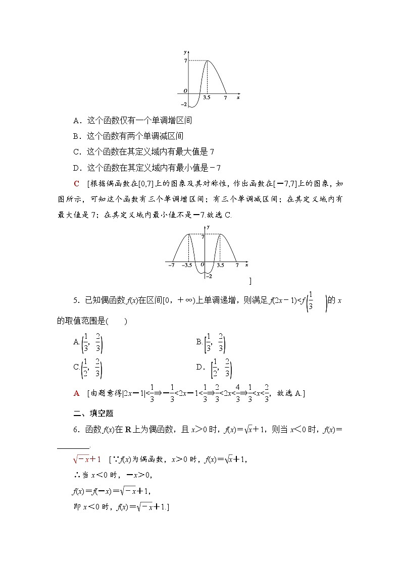新人教A版必修第一册课时分层作业：3.2.2+第2课时　奇偶性的应用（含解析） 练习02