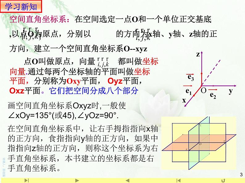 1.3.1空间直角坐标系 课件-山东省滕州市第一中学人教A版（2019版）高中数学选择性必修一(共15张PPT)03