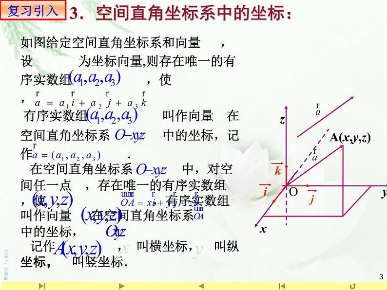 1.3.2空间向量运算的坐标表示 课件-山东省滕州市第一中学人教A版（2019版）高中数学选择性必修一(共20张PPT)03