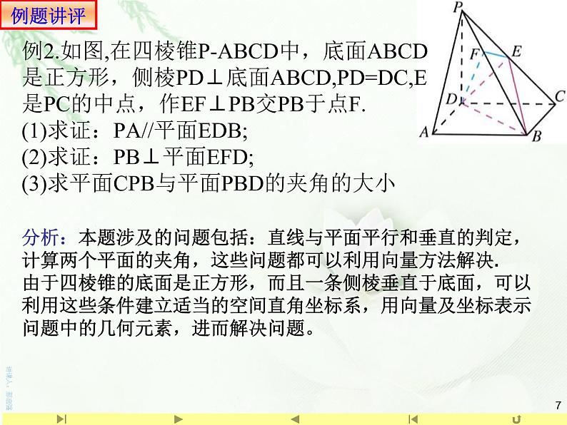 1.4空间向量的应用 习题课 课件-山东省滕州市第一中学人教A版（2019版）高中数学选择性必修一(共20张PPT)07