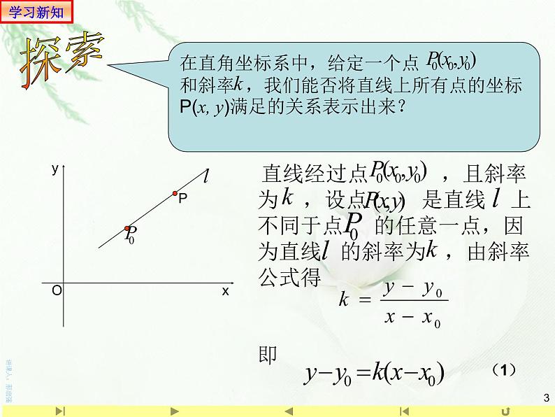 2.2.1直线的点斜式方程 课件-山东省滕州市第一中学人教A版（2019版）高中数学选择性必修一(共20张PPT)03