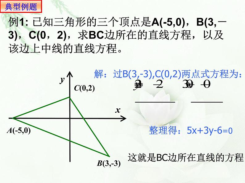 2.2.2两点式方程 课件-山东省滕州市第一中学人教A版（2019版）高中数学选择性必修一07