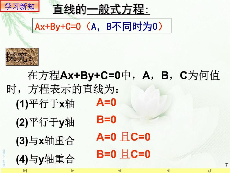 2.2.3一般式方程 课件-山东省滕州市第一中学人教A版（2019版）高中数学选择性必修一07