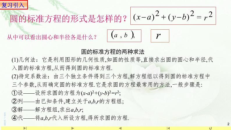 2.4.2圆的一般方程1 课件-山东省滕州市第一中学人教A版（2019版）高中数学选择性必修一02