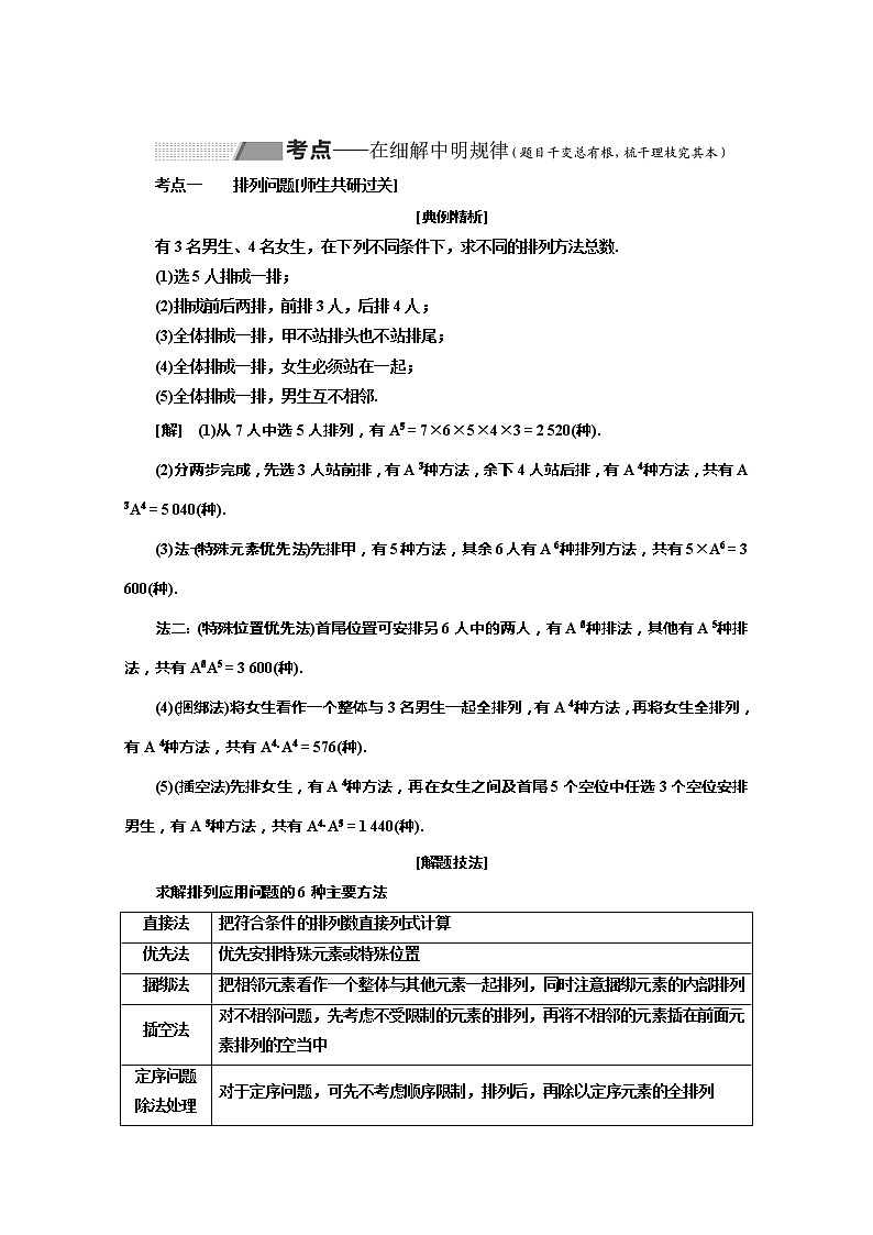 2020版高考理科数学（人教版）一轮复习讲义：第十章第二节排列与组合第3页