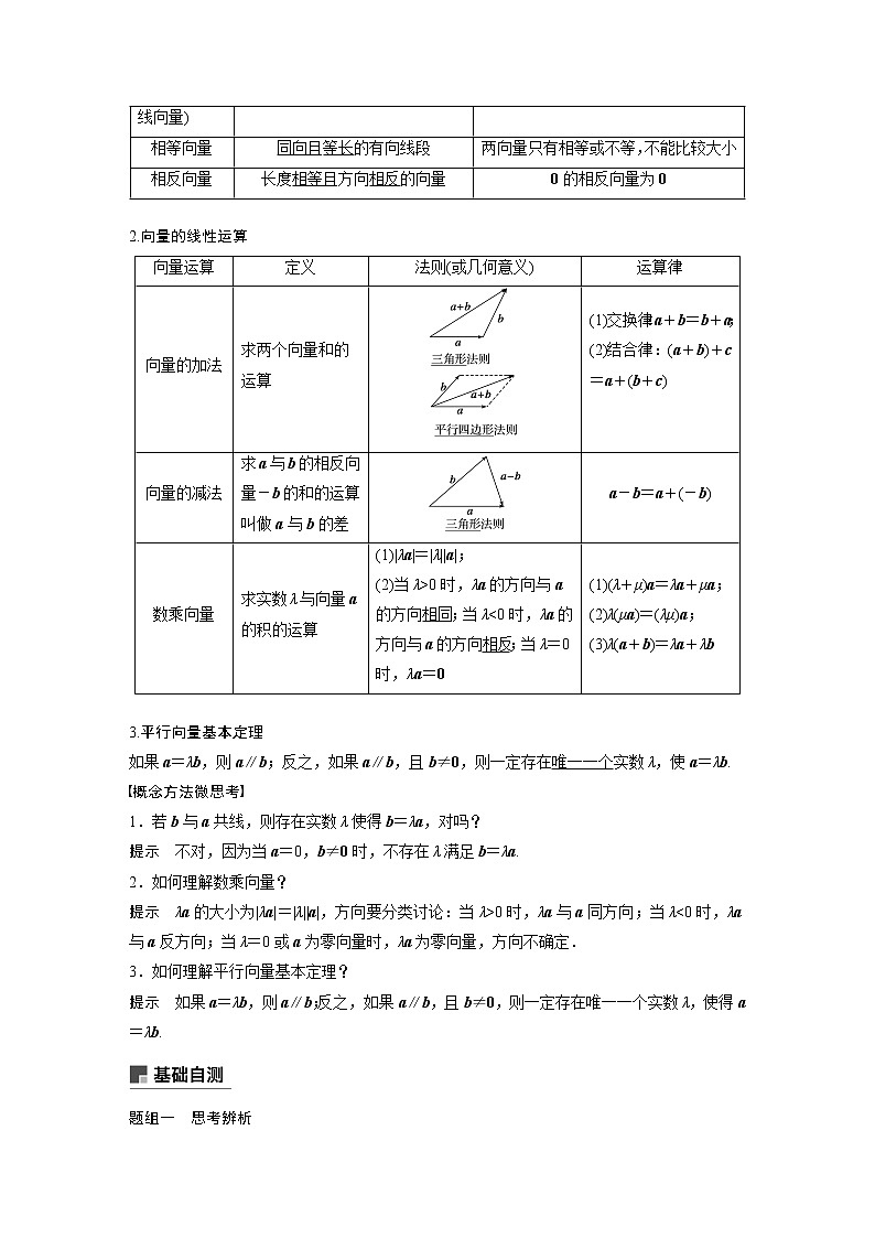 2020版高考数学（理）新增分大一轮人教通用版讲义：第五章　平面向量与复数5.102
