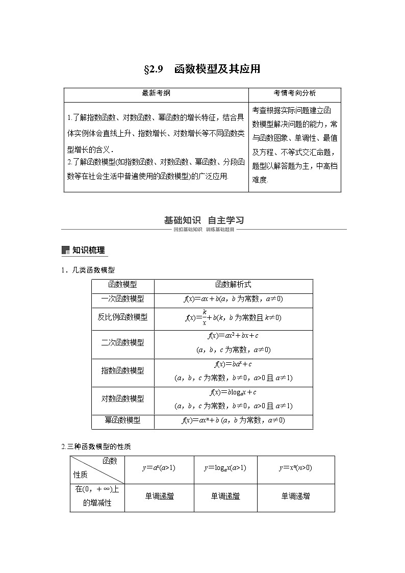 2020版高考数学（文）新增分大一轮人教通用版讲义：第二章　函数概念与基本初等函数Ⅰ2.9第1页
