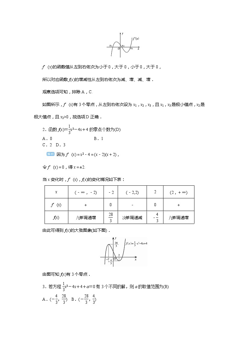 2020高考文科数学（人教版）一轮复习讲义：第19讲导数的综合应用——导数与方程02
