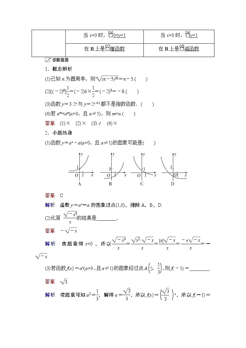 2021届高考数学人教版一轮创新教学案：第2章第5讲　指数与指数函数03