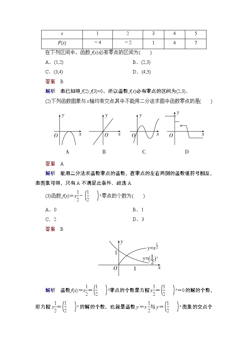 2021届高考数学人教版一轮创新教学案：第2章第8讲　函数与方程03
