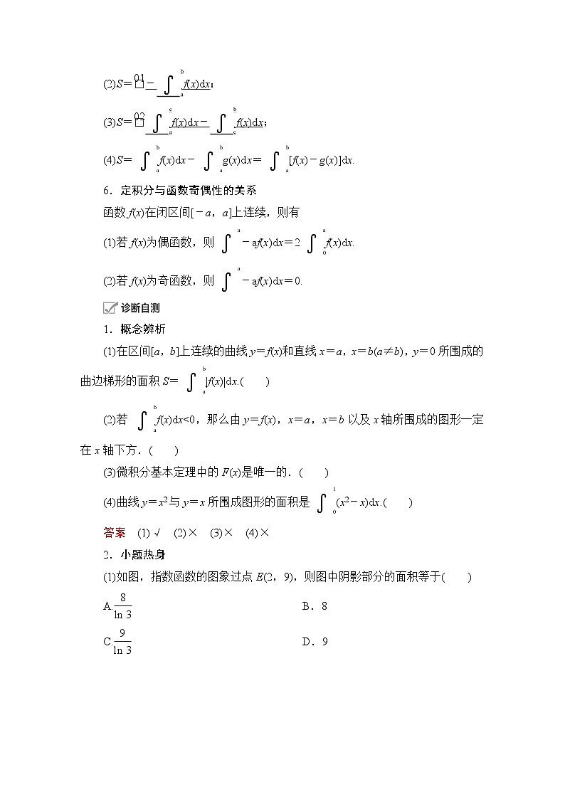 2021届高考数学人教版一轮创新教学案：第2章第12讲　定积分与微积分基本定理03