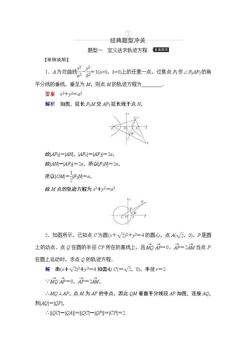 2021届高考数学人教版一轮创新教学案：第8章第8讲　曲线与方程03