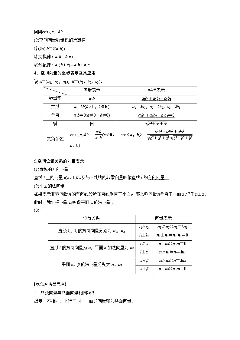 2021高考数学一轮复习学案：第七章7.5空间向量及其应用02