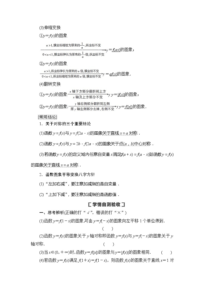 2021版新高考数学（文科）一轮复习教师用书：第2章第8节　函数的图象02