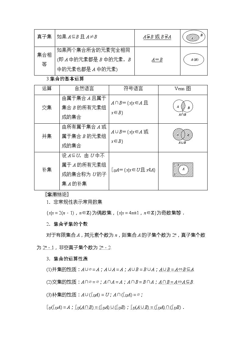 2021版江苏高考数学一轮复习讲义：第1章第1节　集合03