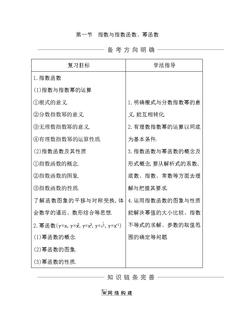 2021版高考数学导与练一轮复习（浙江版）知识梳理：第三章第一节　指数与指数函数、幂函数01