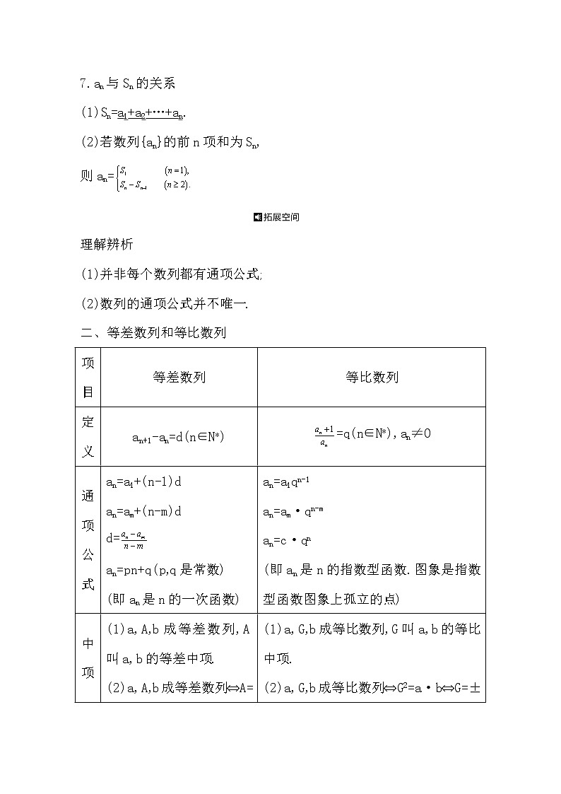 2021版高考数学导与练一轮复习（浙江版）知识梳理：第九章第一节　等差数列与等比数列03