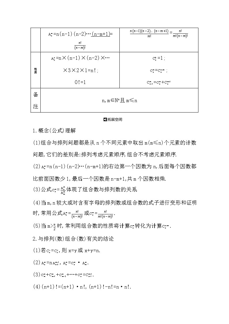 2021版高考数学导与练一轮复习（浙江版）知识梳理：第十三章第二节　排列与组合02
