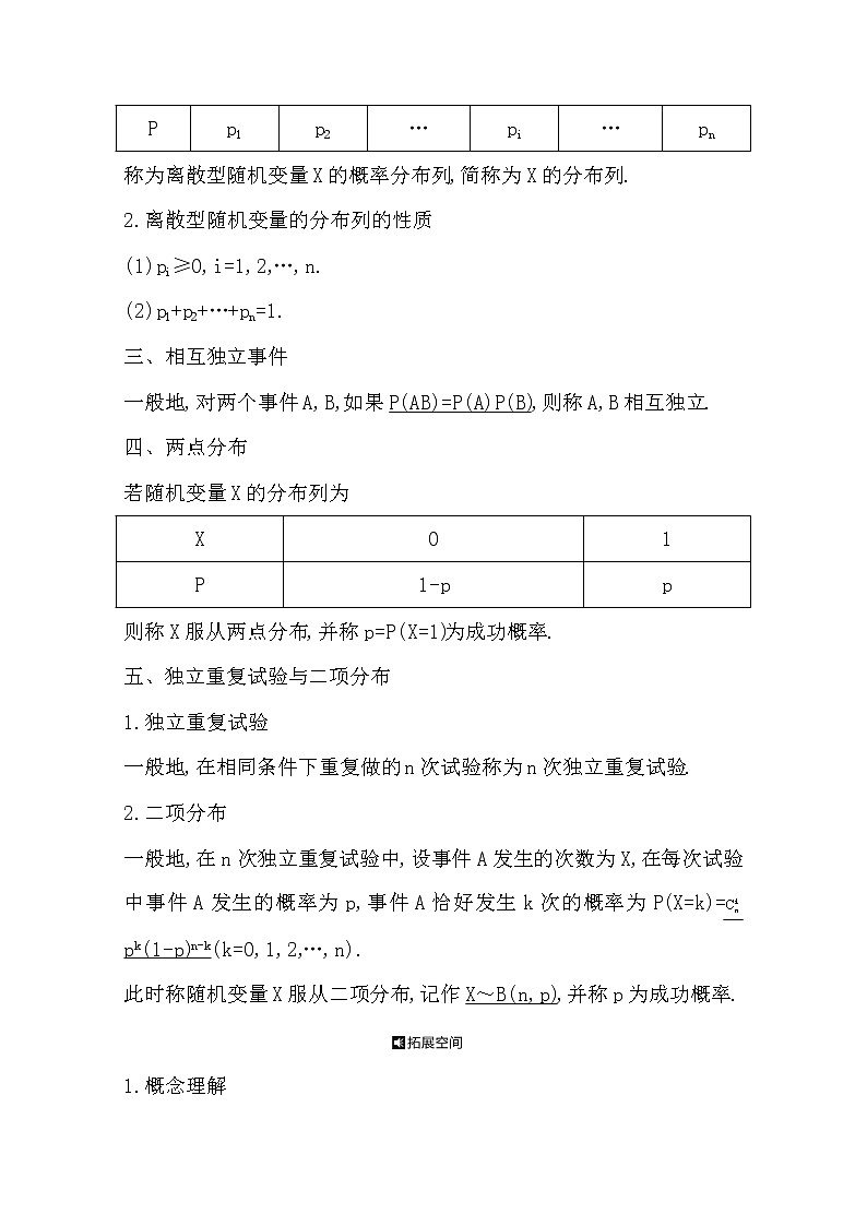 2021版高考数学导与练一轮复习（浙江版）知识梳理：第十三章第五节　离散型随机变量及其分布列02