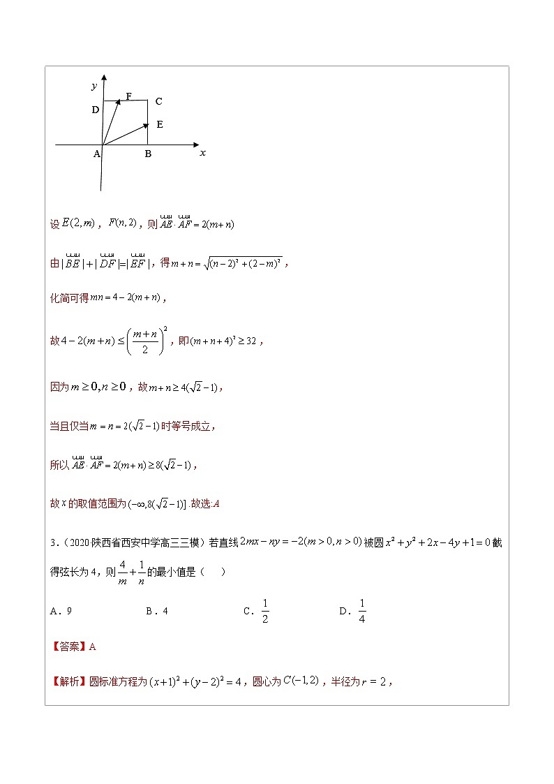 模板八：利用基本不等式求最值 试卷03