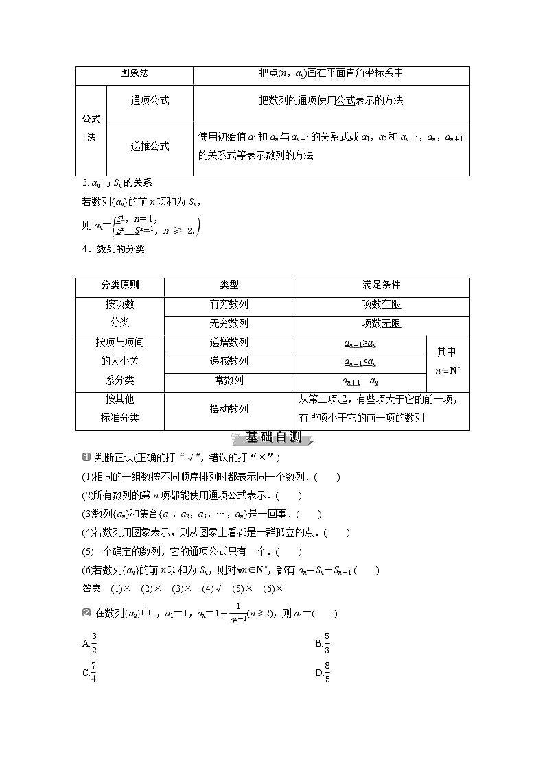 2019版高考数学（理）一轮精选教师用书人教通用：第6章1第1讲　数列的概念与简单表示法第2页