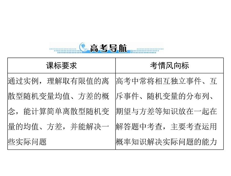 第九章 第10讲 离散型随机变量的均值与方差-2021届高三数学一轮高考总复习课件(共47张PPT)02