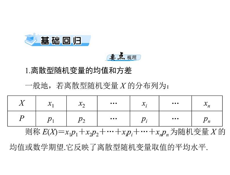 第九章 第10讲 离散型随机变量的均值与方差-2021届高三数学一轮高考总复习课件(共47张PPT)03