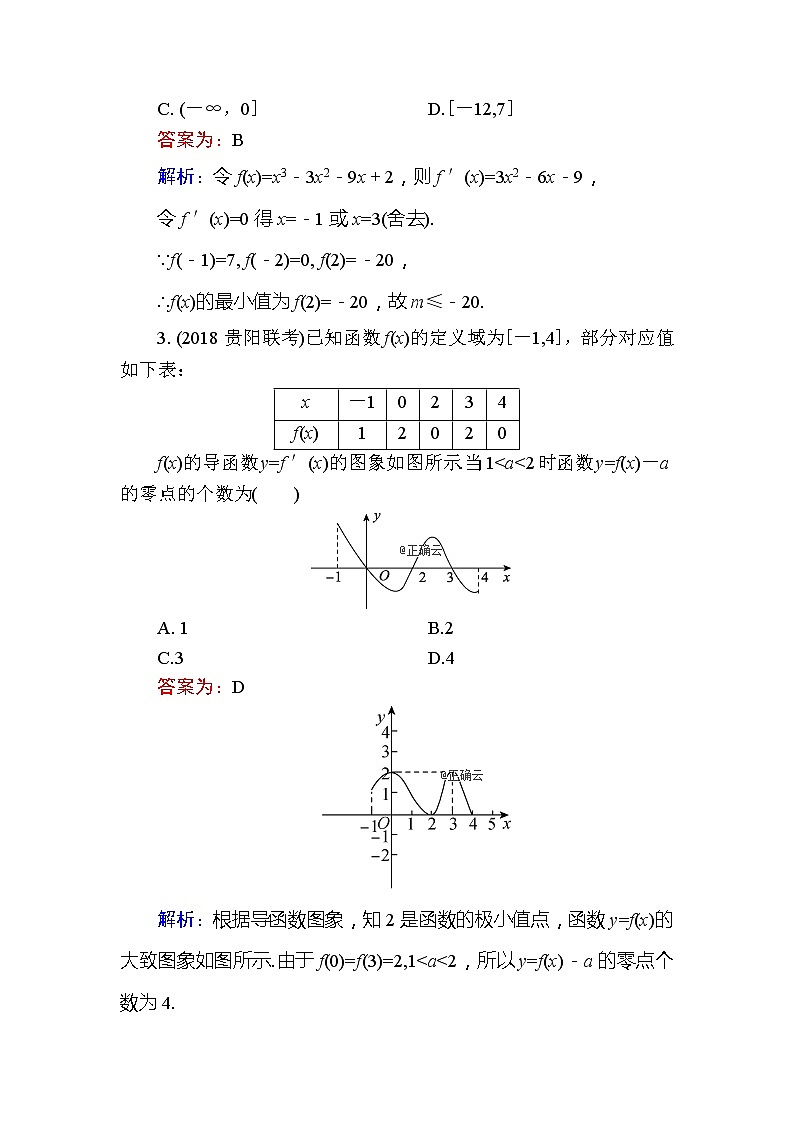 2020届高考数学一轮复习课时训练：第3章 导数及其应用 14-3(含解析)02
