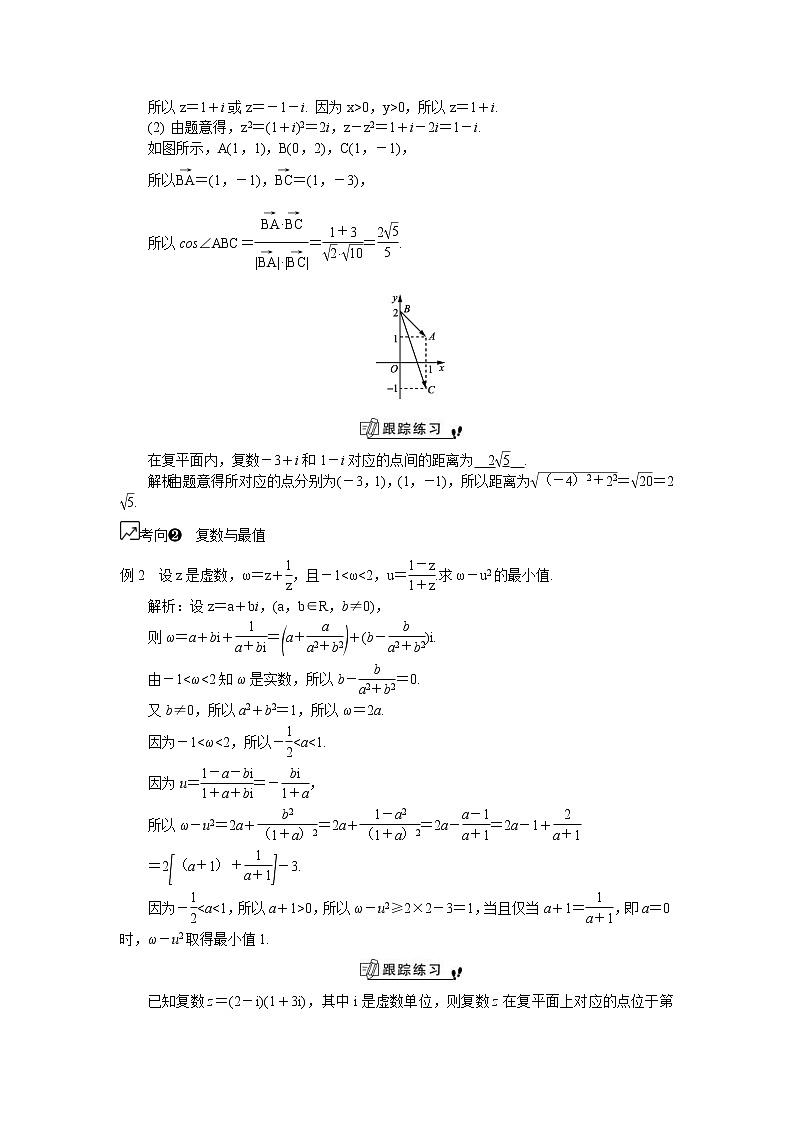 2020版江苏高考数学一轮复习学案：第59课《复数的几何意义》(含解析)02